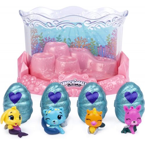  [아마존베스트]Hatchimals CollEGGtibles, Mermal Magic Underwater Aquarium with 8 Exclusive, for Kids Aged 5 and Up, Only at Amazon