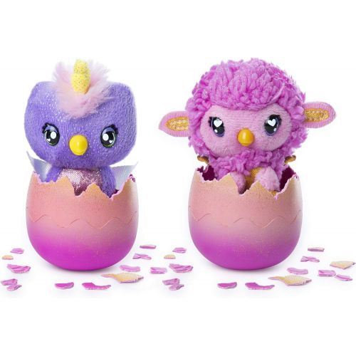  [아마존베스트]Hatchimals Hatchtopia Life 2 Tall Plush with Interactive Game, Set of 2 (Styles May Vary)