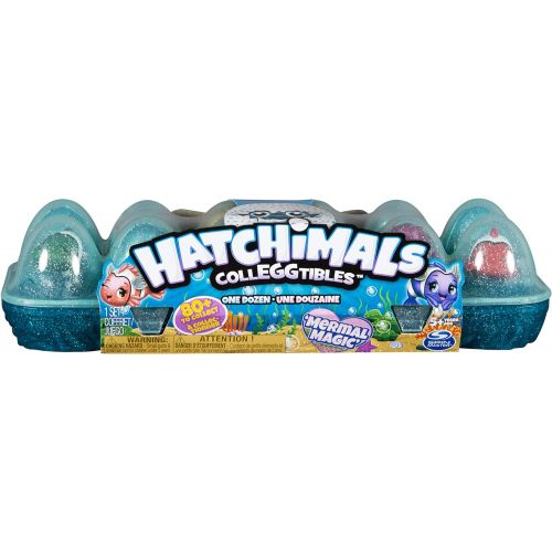 [아마존베스트]Hatchimals Colleggtibles, Mermal Magic 12 Pack Egg Carton with Season 5 for Kids Aged 5 & Up (Styles May Vary)