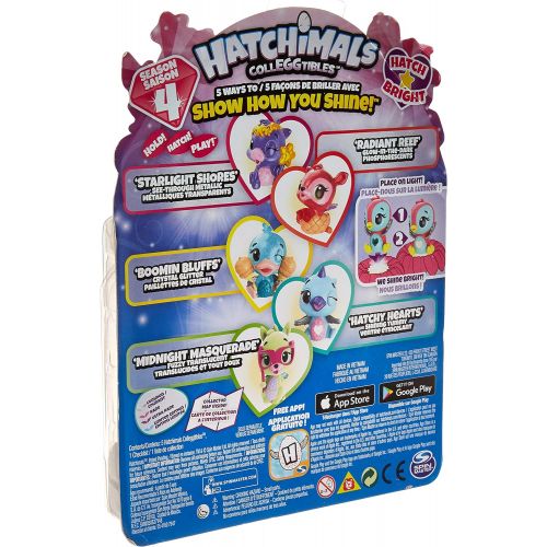  [아마존베스트]Hatchimals CollEGGtibles Season 4 Kid’s Toys (2-Pack) Collectible Playset | Glitter, Metallic, Glow-in-The-Dark- Fuzzy, and Limited Edition Surprises | Girls and Boys