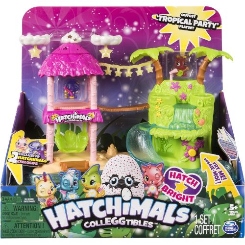  [아마존베스트]Hatchimals CollEGGtibles Tropical Party Playset with Exclusive Season 4 Hatchimals CollEGGtibles, Ages 5 and Up