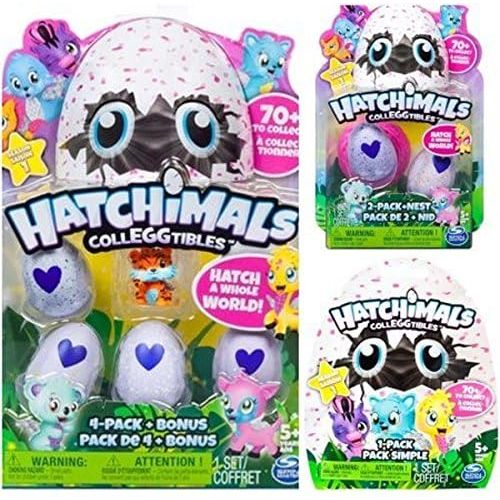  [아마존베스트]Hatchimals Colleggtibles Season 1 4-pack + bonus, 2-pack + nest, 1 blind SET (random assortment) Collectibles