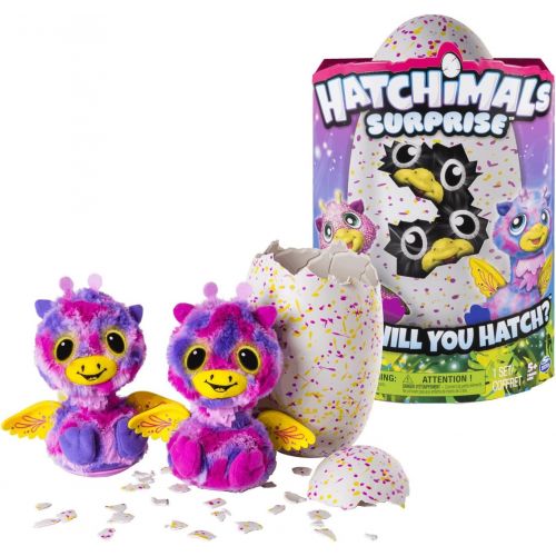  [아마존베스트]Hatchimals Surprise Giraven Yellow Egg Playset