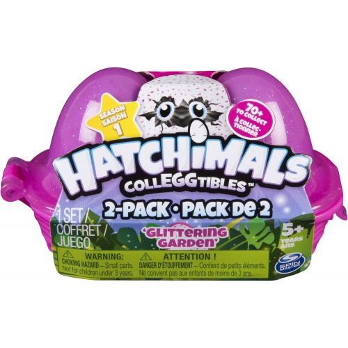  [아마존베스트]Hatchimals Glittering Garden CollEGGTIbles Series 1 Blind Carton 2 Pack
