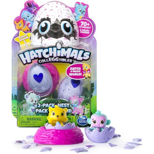  [아마존베스트]SpinMaster Hatchimals CollEGGtibles Season 1 2-Pack + Nest