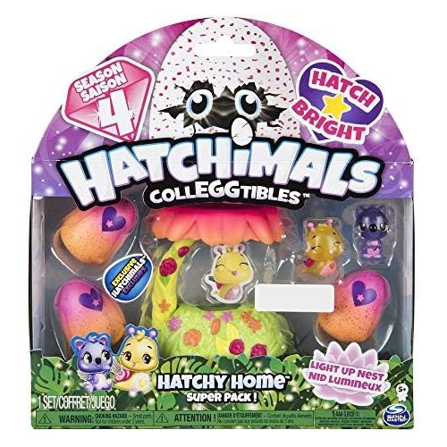  [아마존베스트]Hatchimals Colleggtible Playset Hatchy Home Super Pack Season 4