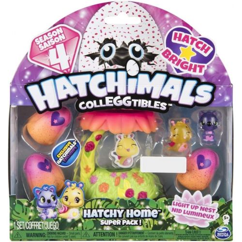  [아마존베스트]Hatchimals Colleggtible Playset Hatchy Home Super Pack Season 4