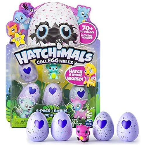  [아마존베스트]Hatchimals Colleggtibles 4 Pack + Bonus Character