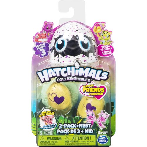  [아마존베스트]Hatchimals Colleggtibles Series 3 2 Pack & Nest