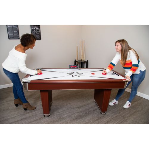  Hathaway Midtown Air Hockey Table, 6-ft, Cherry Wood Finish
