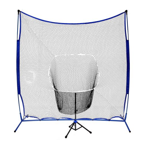  Hathaway Powerstroke Baseball Hitting Net System with Adjustable Batting Tee and 7-ft Backing Net