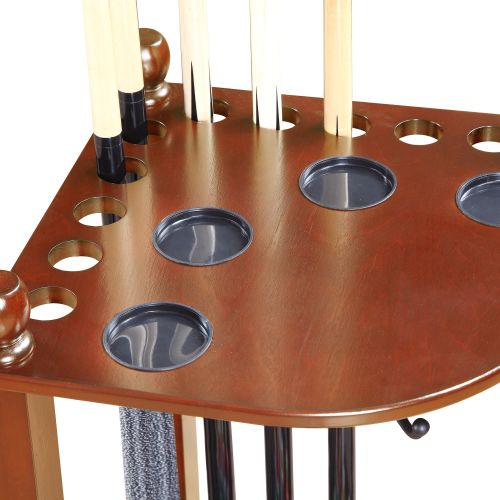  Hathaway Regent Corner Floor Cue Rack for Billiard Accessories