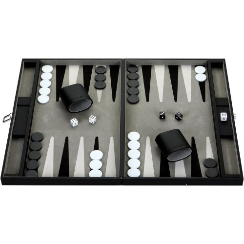  Hathaway Premium Backgammon Set Black