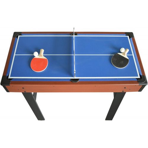  [아마존베스트]Hathaway BG1131M Triad 3-in-1 48-in Multi Game Table with Pool, Glide Hockey, and Table Tennis for Family Game Rooms