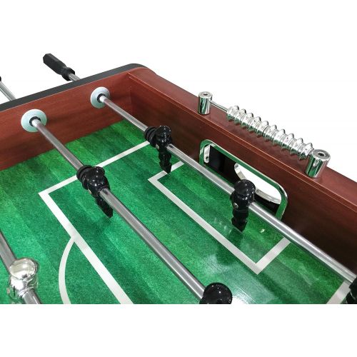  [아마존베스트]Hathaway Metropolitan Foosball Table, Modern Soccer Game Table for Kids and Adults with Cherry Finish, 54-in
