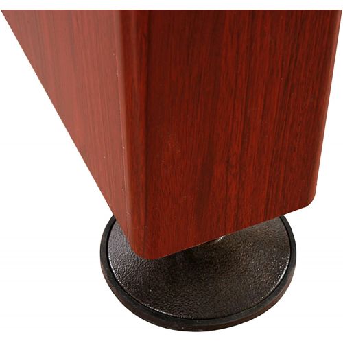  [아마존베스트]Hathaway Challenger Shuffleboard Table w Dark Cherry Finish, Hardwood Playfield and Storage Cabinets