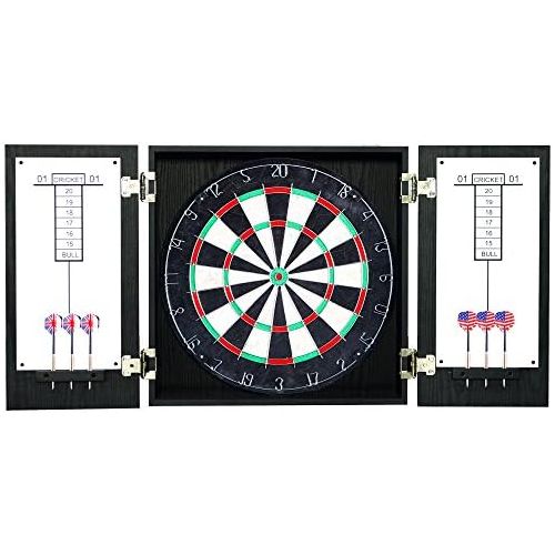 Hathaway Winchester Dartboard and Cabinet Set, Black