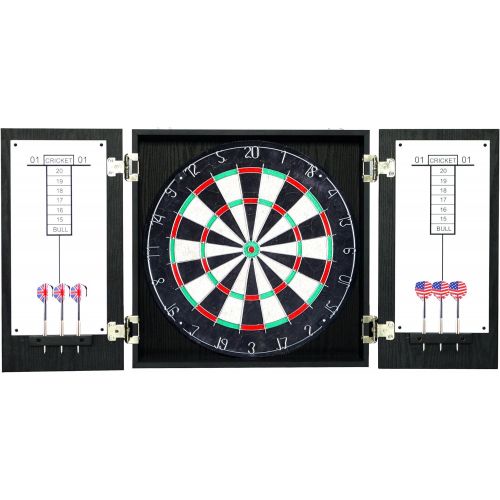  Hathaway Winchester Dartboard and Cabinet Set, Black