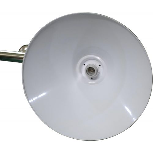  Hathaway Soft Brushed Stainless Steel 3-Shade Billiard Light