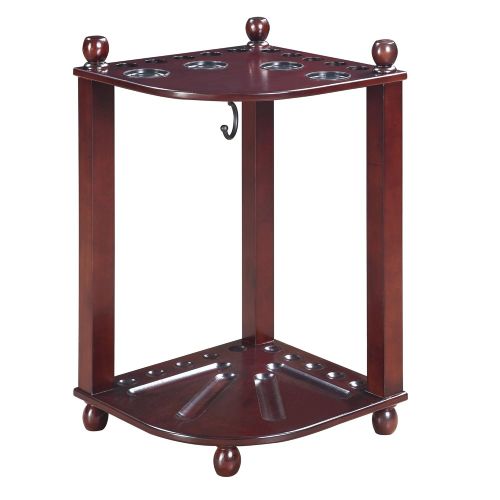  Hathaway Regent Corner Floor Cue Rack - Mahogany Finish Regent Corner Floor Cue Rack - Mahogany Finish, Mahogany