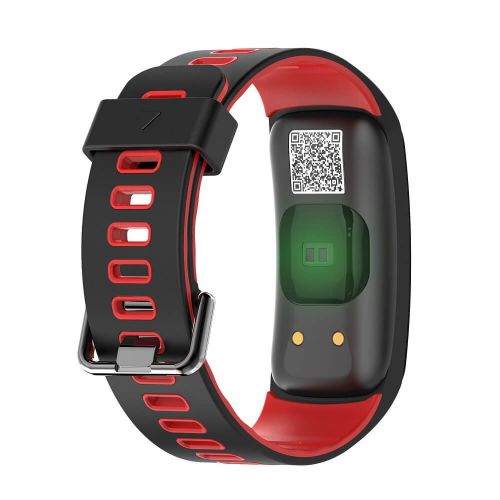  Smart Watch Heart Rate Monitor - Hathcack Ai01 Waterproof Bluetooth Heart Rate Blood Pressure Blood Oxygen Monitoring Smart Band Fitness Tracker Sports Bracelet-Red