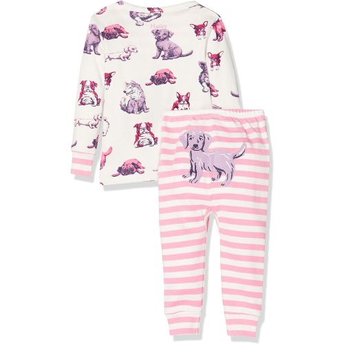  Hatley Baby Girls Organic Cotton Long Sleeve Mini Pajama Sets