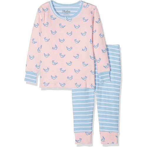  Hatley Baby Girls Organic Cotton Long Sleeve Mini Pajama Sets