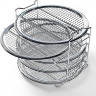 Hatrigo Dehydrator Rack for 6 qt or 8 qt Instant Pot Air Fryer Lid, Instant Pot Vortex 10 qt Air Fryer Oven, Compatible Instant Pot Accessories Air Fryer Dehydrator Rack (7.7 in Dia x 5.7