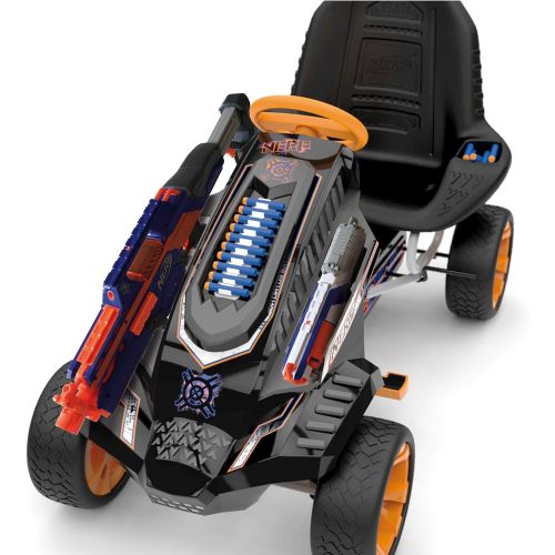  Hauck Nerf Battle Racer Pedal Go Kart, Orange/Grey/Black