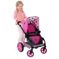 Hauck Toys for kids iCoo 3 in 1 Doll Stroller, Black and Pink
