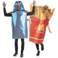 Hauntlook Fish & Chips Couples Halloween Costume - Funny Food Pun Outfits French Fries
