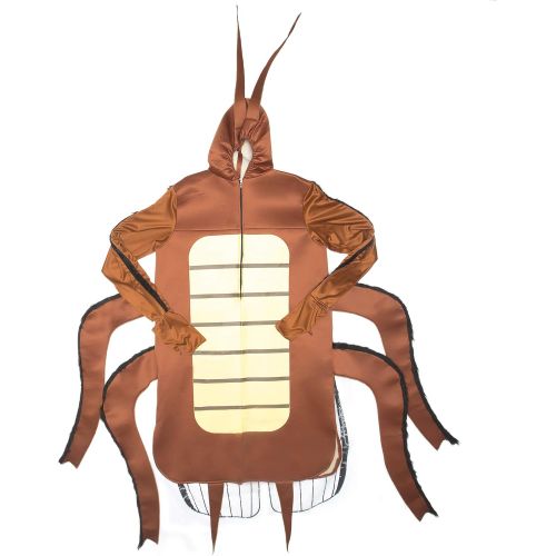  할로윈 용품Hauntlook Creepy Cockroach Costume - Adult Cockroach Costume for Halloween and Parties Brown