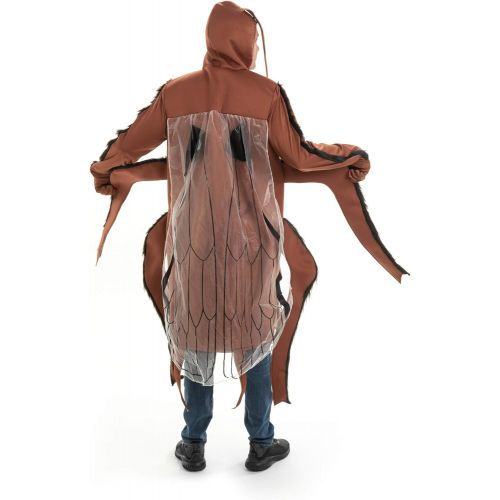  할로윈 용품Hauntlook Creepy Cockroach Costume - Adult Cockroach Costume for Halloween and Parties Brown