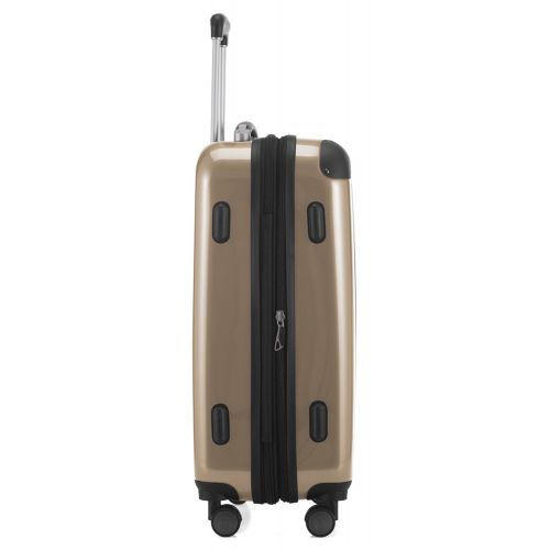  Hauptstadtkoffer HAUPTSTADTKOFFER Luggages Sets Glossy Suitcase Sets Hardside Spinner Trolley Expandable (20, 24 & 28) TSA (Champagne)