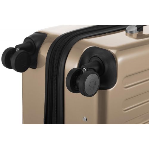  Hauptstadtkoffer HAUPTSTADTKOFFER Luggages Sets Glossy Suitcase Sets Hardside Spinner Trolley Expandable (20, 24 & 28) TSA (Champagne)