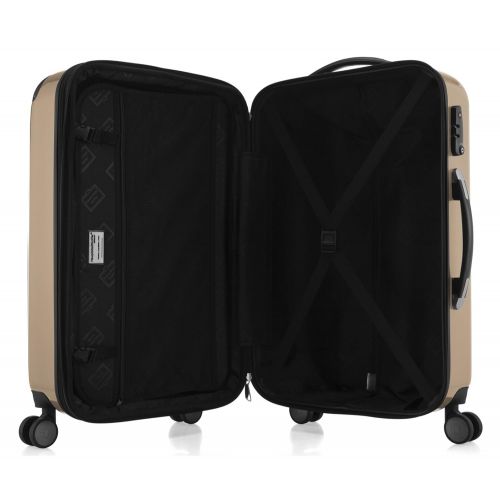  Hauptstadtkoffer HAUPTSTADTKOFFER Luggages Sets Glossy Suitcase Sets Hardside Spinner Trolley Expandable (20, 24 & 28) TSA (Champagne)