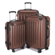 Hauptstadtkoffer HAUPTSTADTKOFFER Luggage Sets Alex UP Hard Shell Luggage with Spinner Wheels 3 Piece Suitcase TSA Brown