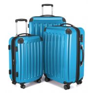 Hauptstadtkoffer HAUPTSTADTKOFFER Luggage Sets Alex UP Hard Shell Luggage with Spinner Wheels 3 Piece Suitcase TSA Cyanblue