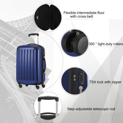  Hauptstadtkoffer HAUPTSTADTKOFFER Luggage Sets Alex UP Hard Shell Luggage with Spinner Wheels 3 Piece Suitcase TSA Purple