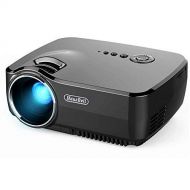 Projector, Hausbell Mini Projector Portable Video LED Projector HD for Outdoor Indoor MovieHome Cinema TheaterGame (Black)