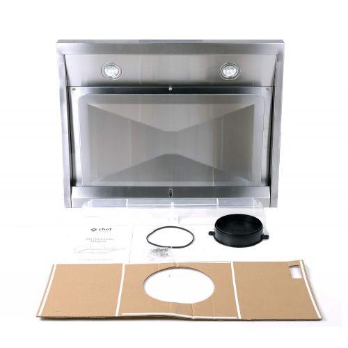  Chef Range Hood 30” PS38 | PRO PERFORMANCE | Stainless Steel Slim Under Cabinet Range Hood Design | Steam Auto Clean, 950 CFM, Touch Panel | Superior Perimeter Aspiration Extractio