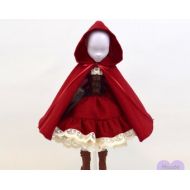 HautePlastic MONSTER DOLL Dress Steampunk Red Riding Hood Outfit