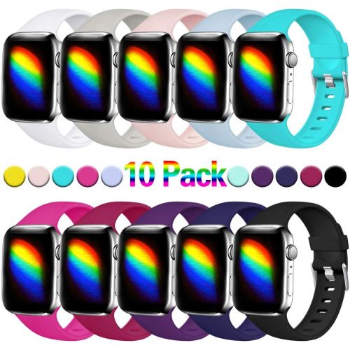  [아마존베스트]Haveda Sport Bands Compatible with Apple Watch 40mm 44mm 38mm 42mm, Waterproof Replacement Wristband for iWatch, Apple Watch Series 4, Series 3, Series 2, Series 1 Women Man Kids M