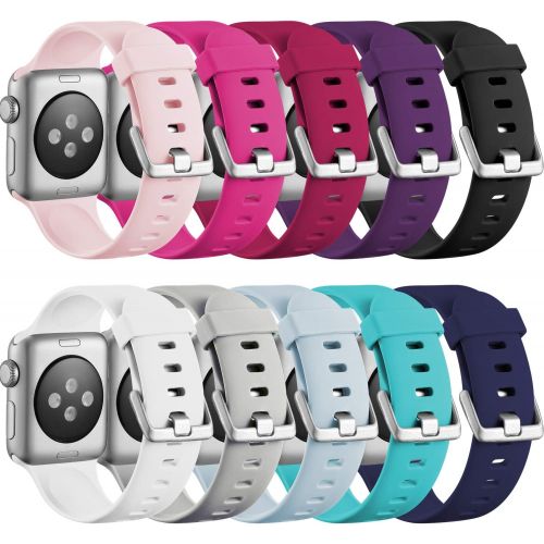  [아마존베스트]Haveda Sport Bands Compatible with Apple Watch 40mm 44mm 38mm 42mm, Waterproof Replacement Wristband for iWatch, Apple Watch Series 4, Series 3, Series 2, Series 1 Women Man Kids M