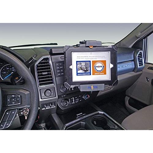  [아마존베스트]Havis Swing Up Device Mount for 2017-2019 F-250, 350, 450 Pickup, F-450 and 550 Cab Chassis, 2015-2019 Ford F-150 Retail, Responder & SSV, 2018-2019 Expedition Retail & SSV