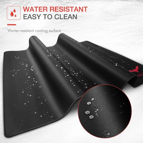  [아마존 핫딜] [아마존핫딜]Havit HAVIT Big Gaming Mouse Pad Large Water-Resistant Mouse Pads Extended Desktop Keyboard Mat, Non-Slip Base Ergonomic Mousepad(39.37 ×23.62 × 0.16 Inch) Black XXXL