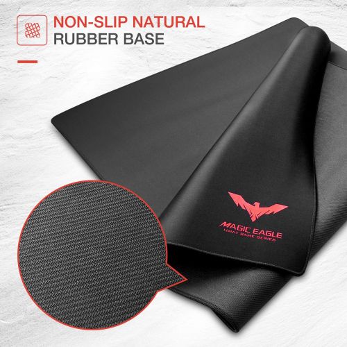  [아마존 핫딜] [아마존핫딜]Havit HAVIT Big Gaming Mouse Pad Large Water-Resistant Mouse Pads Extended Desktop Keyboard Mat, Non-Slip Base Ergonomic Mousepad(39.37 ×23.62 × 0.16 Inch) Black XXXL