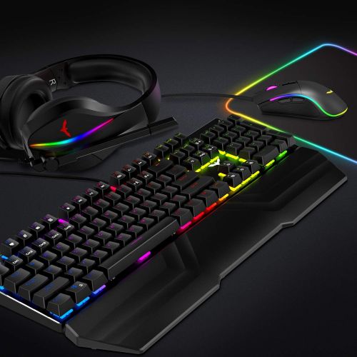  [아마존핫딜][아마존 핫딜] Havit HAVIT Mechanical Keyboard Mouse Headset Kit, Blue Switch Keyboards,Gaming Mouse & RGB Headphones for Laptop Computer PC Games