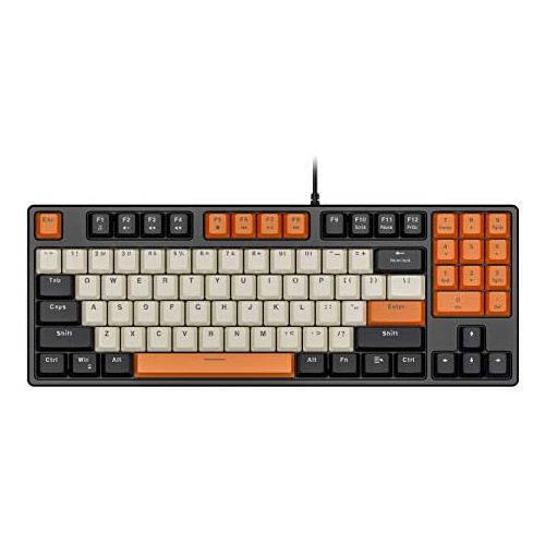  [아마존베스트]Havit Mechanical Keyboard Wired 89 Keys Gaming Keyboard Red Switch Keyboard with PBT Keycaps for PC Gamer Computer