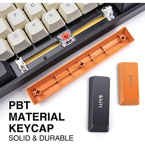  [아마존베스트]Havit Mechanical Keyboard Wired 89 Keys Gaming Keyboard Red Switch Keyboard with PBT Keycaps for PC Gamer Computer